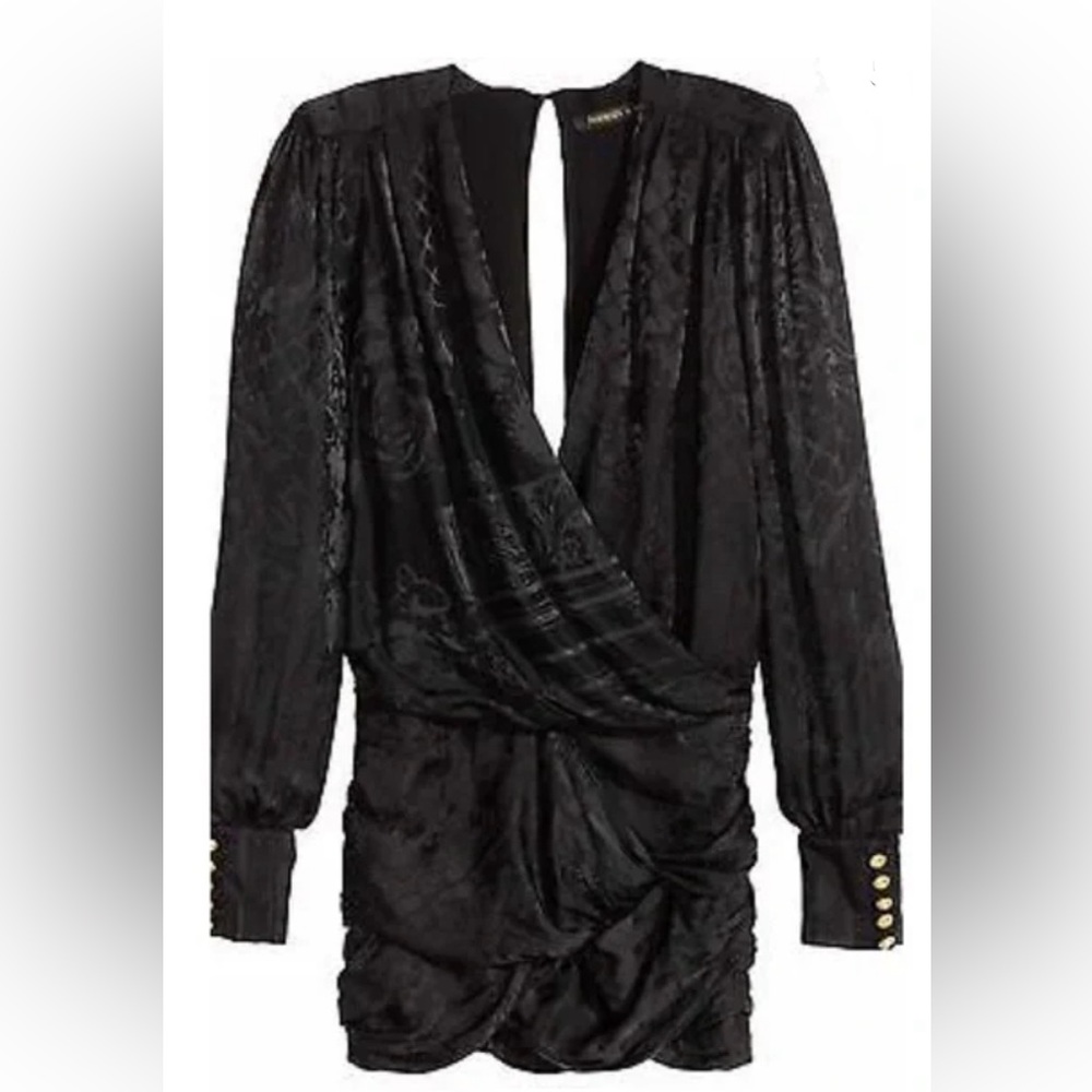 Balmain x H&M Jacquard Silk Dress